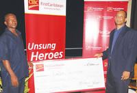 CALVIN (PAPER) VANTERPOOL NAMED CIBC FIRSTCARIBBEAN UNSUNG HERO FOR 2011