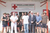 RFA WAVE RULER CREW PAINT RED CROSS BUILDING