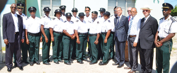 UK MINISTER PRESENTS JUBILEE MEDALS TO PRISON, FIRE OFFICERS