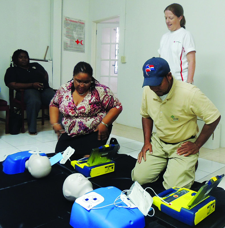 BRC First aid trainer visit to Anguilla  Red Cross