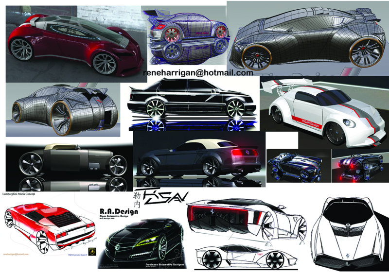 RENE HARRIGAN PERSUING FREELANCE AUTOMOTIVE DESIGNS