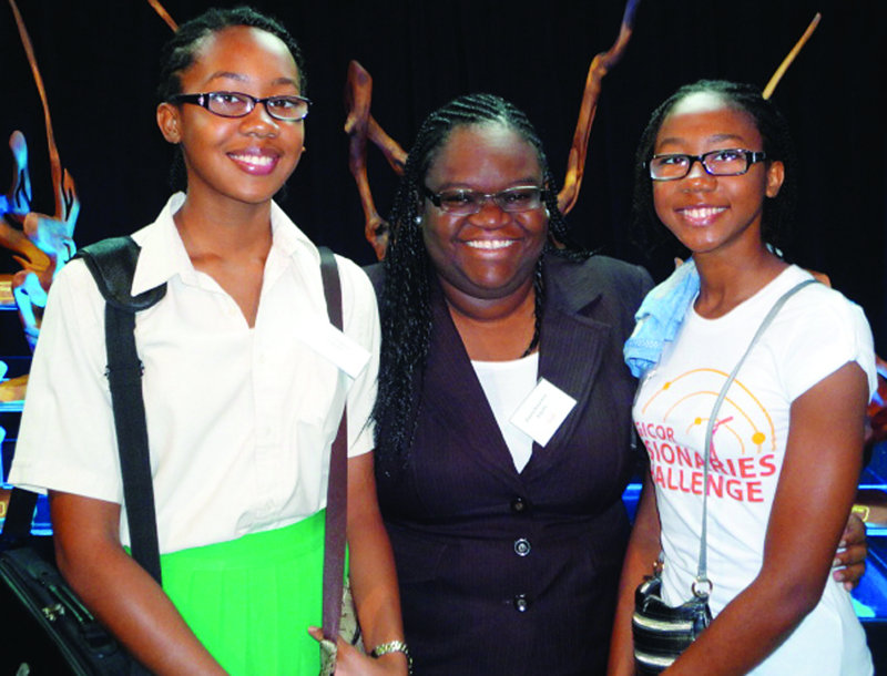 Kemba and Kara Hughes participated in the first ever Sagicor Science Challenge