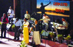 The united worship team ministering in song