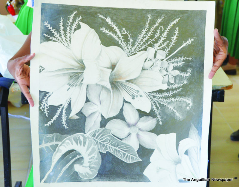 VISUAL ARTS WORK BY ANGUILLIAN STUDENTS FOR CXC GRADING