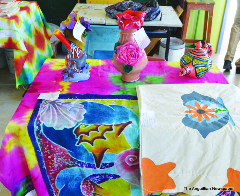 VISUAL ARTS WORK BY ANGUILLIAN STUDENTS FOR CXC GRADING