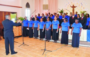 St. Augustine's Chorale directed by Mr. Lennox Vanterpool