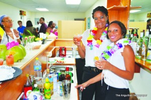 Mixology students Stacy Penn and Shernika Richardson 