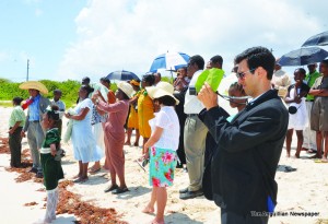 Congregation witnessing Baptisms