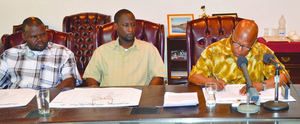 CM HUGHES SIGNS FFSD Clears The Way for 2013 Budget Approval