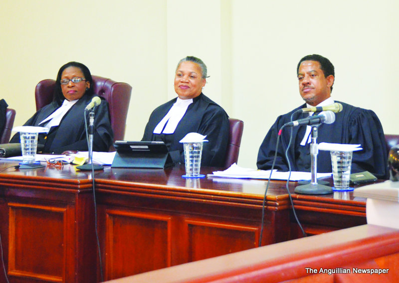 JUDGES GRATEFUL FOR SERVICE IN ANGUILLA AND THEIR ELEVATIONS