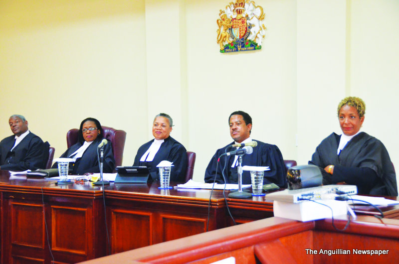 JUDGES GRATEFUL FOR SERVICE IN ANGUILLA AND THEIR ELEVATIONS