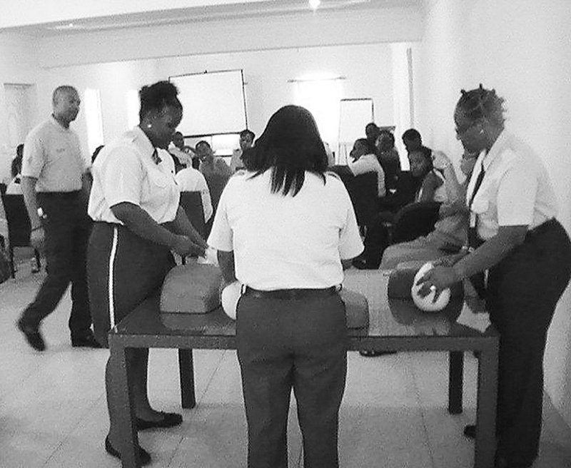 WORKERS TRAINED TO USE AED AND CPR TO SAVE LIVES