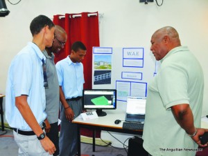 Science challenge exhibits by students of the Albena Lake Hodge Comprehensive School