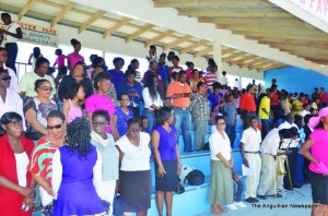 Inside the pavillion - Education Officials, Teachers and others 