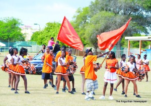 Orange House cheerleaders