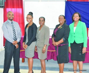 Facilitators: Stanley Reid DG, Sherise Brooks, Charmaine Rogers, Aunika Webster-Lake and Lana Horsford -Harrigan