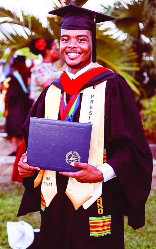 Leriano Webster graduated with Bachelors of Arts in Theology