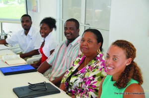 L-R: Mr. Marvin Hazell, Ms. Avern Gumbs, Mr. Mitchelle Lake, Mrs. Rhonda Connor and Ms. Loren Hunte 