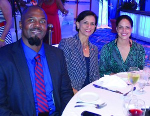 Mr. Haydn Hughes with PM Sarah Wescott and former CNN New Anchor, Ms. Soledad O'brien