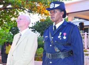 Governor Harrison and Inspector Marva Brooks