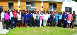 Workshop Participants along with Social Development Personnel and UNICEF Representatives. Governor Harrison also in photograph