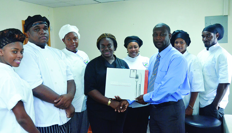Donation to Anguilla Community College by Honourable Jerome Roberts