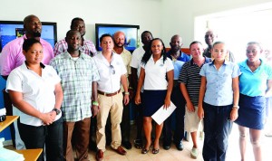 Government, Dolphin Discovery Personnel and Taxi drivers at meeting in Blowing Point