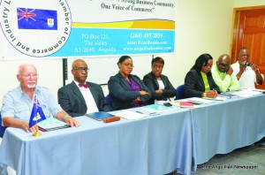 L-R: Dr. Barfield, Mr. Keithley Lake, Mrs. Hill, Ms. Sherma Blaize, Mrs. Vida Lloyd-Richardson, Mr. Mark Romney and Mr. Carlton Pickering