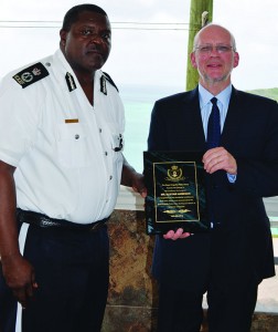 Farewell Plaque to Governor Harrison from Police Commissioner Rudolph Proctor at Special Luncheon