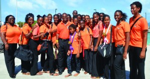 Players and Coaches on their return to Anguilla