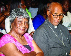 Former Principal Rosalin Pond and Rev. Menes Hodge