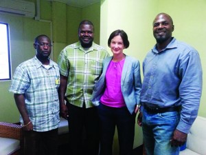 L-R: Hon. Jerome Roberts, Hon. Evan Gumbs, Governor Scott and Hon. Haydn Hughes