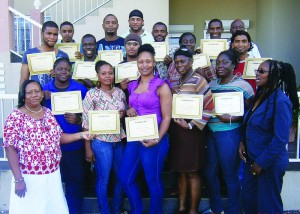 Workshop Participants with facilitator Mrs. Marilyn Hodge at left