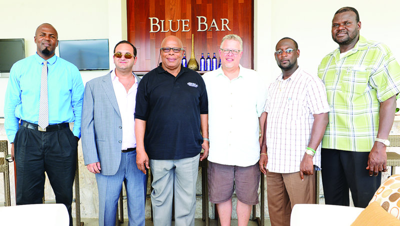 Chief Minister Hughes and cabinet members with representatives of CeBlue(Photo Courtesy Josveek Huligar)