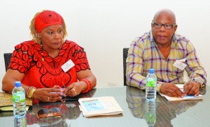 Dr. O. Linda Banks, Deputy Chairperson, Health Authority and Chief Minister and Minister of Health, Hon. Hubert Hughes