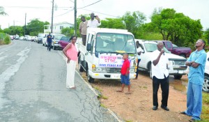 Motorcade at South Hill with Bro. Iton Connor on the microphone