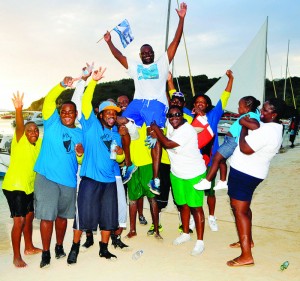 Real Deal Crew celebrates winning the Champion of Champions boatrace