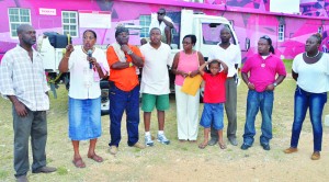 Motorcade Organisers: Dr. Patvin Adams, Nurse Serene Carter-Davis, Yanchie Richardson, Conrad Rogers, Irose Richardson-Connor, Allister Richardson, Jason Brooks and Janice Connor