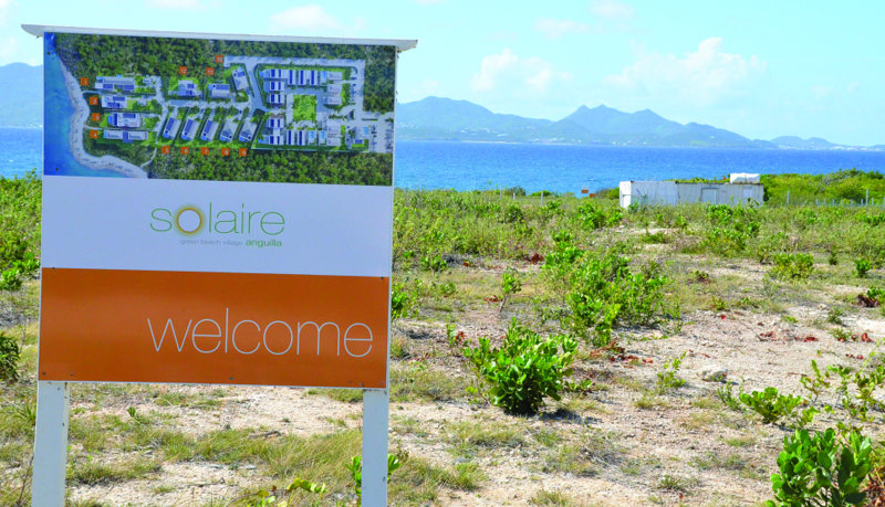 Solaire's Construction Site overlooking St. Martin/St. Maarten