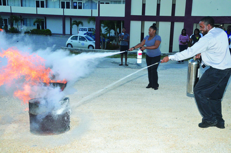 POST OFFICE STAFF UNDERGO FIRE DRILL TRAINING AND EXERCISE