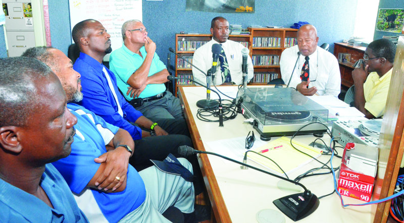 POLITICIANS AT ROUNDTABLE DISCUSSION AT RADIO ANGUILLA