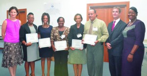 Regional Trainees with Governor Scott, Attorney General James Wood and Ms. Yoland Dash