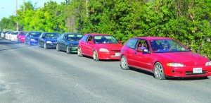 Cars in the Motorcade at Long Path