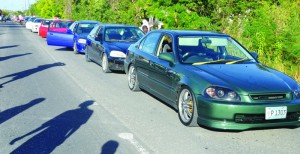 Cars in the Motorcade at Long Path