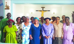 Bishop Brooks with members of the Mother's Union