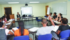 Participants and Facilitator for Certified Front Desk Represenative Course