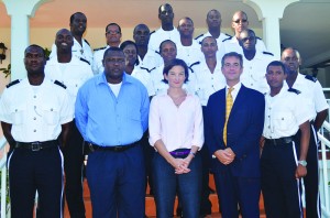 New Police Recruits with Commissioner Proctor, Governor Scott and Attorney General James Woods