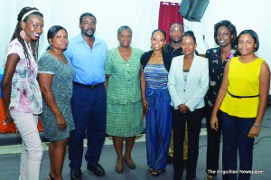 Statistics Staff, Keithstone Greaves and Speakers, Ms Doreen Buchnor (4th from left)and Mrs Dawn Reid(3rd from right)