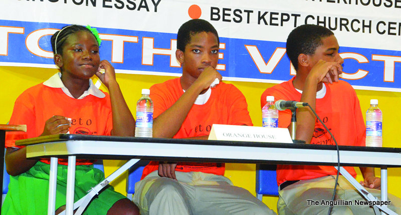 ORANGE HOUSE PLACES FIRST IN QUIZ COMPETITION
