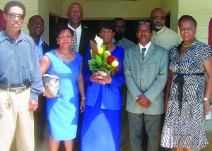 Past Students with Teacher Omah and Daughter Sherrille Hughes(right)